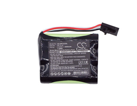 3.6V, Ni-MH, 2000mAh, Equipment battery fits X-rite, Se15-32, SE15-32, 7.2Wh Equipment, Survey, Test Cameron Sino Technology Limited