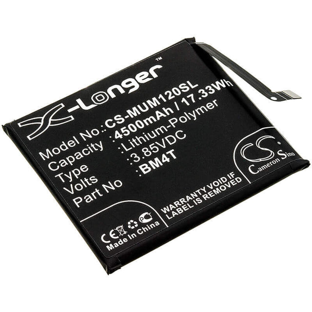 3.85V, Li-Polymer, 4500mAh, SmartPhone battery fits Xiaomi, Bm4t, 10x Pro 5g, M2004j7bc, 17.33Wh Mobile, SmartPhone Cameron Sino Technology Limited (Smartphone)