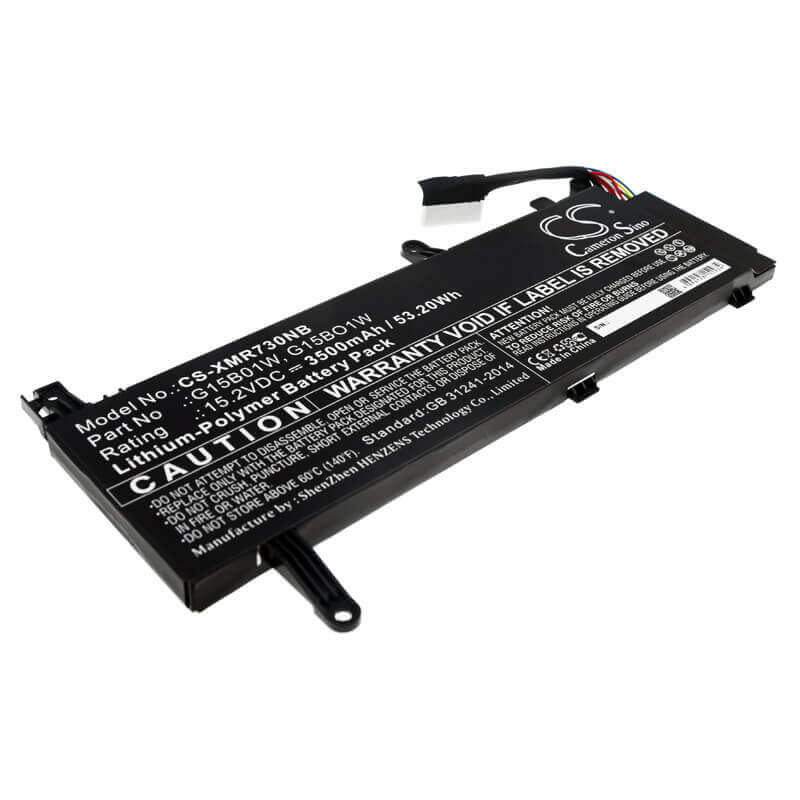 Battery For Xiaomi, 171502-ad, 171502-ai, 171502-ak 15.2v, 3500mah - 53.20wh Notebook, Laptop Cameron Sino Technology Limited   