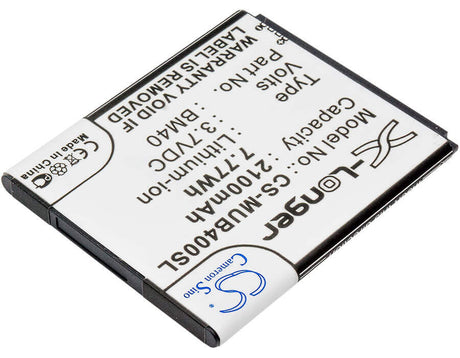 3.7V, Li-ion, 2100mAh, SmartPhone battery fits Xiaomi, Bm40, 2a, Hongmi 1s, 7.77Wh Mobile, SmartPhone Cameron Sino Technology Limited (Smartphone)