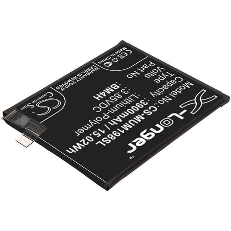 3.85V, Li-Polymer, 3900mAh, SmartPhone battery fits Xiaomi, Bm4h, 9 Pro 5g, M1908f1xe, 15.02Wh Mobile, SmartPhone Cameron Sino Technology Limited (Smartphone)