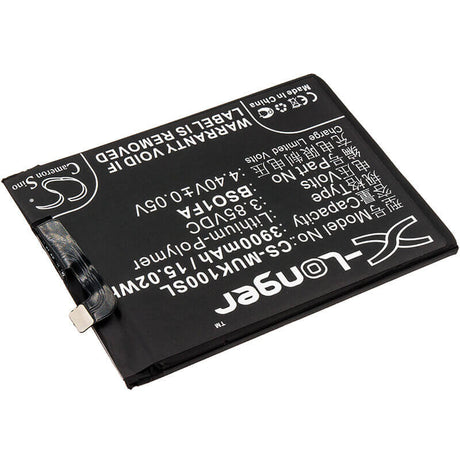 3.85V, Li-Polymer, 3900mAh, SmartPhone battery fits Xiaomi, Bso1fa, Black Shark, Black Shark Dual Sim, 15.02Wh Mobile, SmartPhone Cameron Sino Technology Limited (Smartphone)