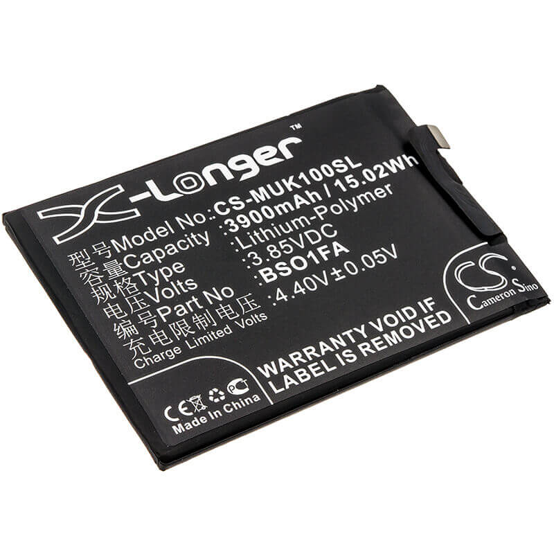3.85V, Li-Polymer, 3900mAh, SmartPhone battery fits Xiaomi, Bso1fa, Black Shark, Black Shark Dual Sim, 15.02Wh Mobile, SmartPhone Cameron Sino Technology Limited (Smartphone)