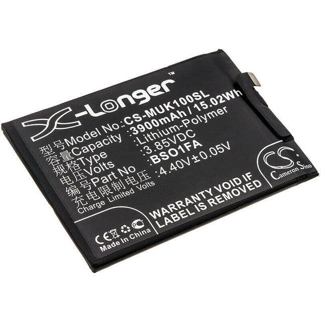 3.85V, Li-Polymer, 3900mAh, SmartPhone battery fits Xiaomi, Bso1fa, Black Shark, Black Shark Dual Sim, 15.02Wh Mobile, SmartPhone Cameron Sino Technology Limited (Smartphone)