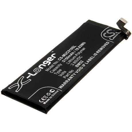 3.85V, Li-Polymer, 5150mAh, SmartPhone battery fits Xiaomi, Bm52, Cc9 Pro, M1910f4e, 19.83Wh Mobile, SmartPhone Cameron Sino Technology Limited (Smartphone)