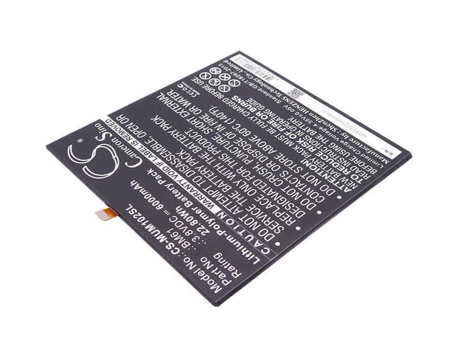 3.8V, Li-Polymer, 6000mAh, Tablet battery fits Xiaomi, Bm61, A2015716, Gd4250, 22.80Wh Tablet Cameron Sino Technology Limited