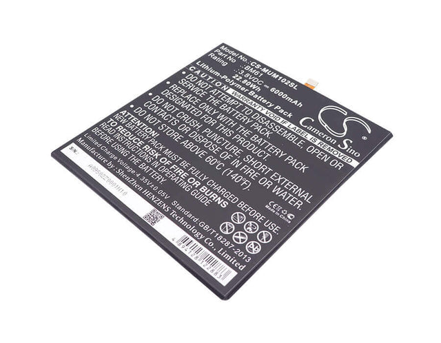 3.8V, Li-Polymer, 6000mAh, Tablet battery fits Xiaomi, Bm61, A2015716, Gd4250, 22.80Wh Tablet Cameron Sino Technology Limited