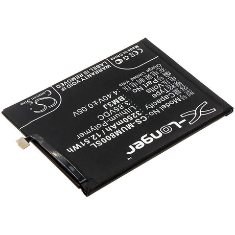 3.85V, Li-Polymer, 3250mAh, SmartPhone battery fits Xiaomi, Bm3j, M1808d2tc, M1808d2te, 12.51Wh Mobile, SmartPhone Cameron Sino Technology Limited (Smartphone)
