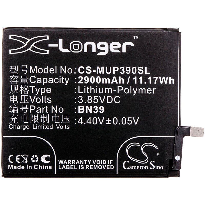 Smartphone Battery For Xiaomi, M1901f9e, M1901f9t 3.85v, 2900mah - 11.17wh Mobile, SmartPhone Cameron Sino Technology Limited (Smartphone)