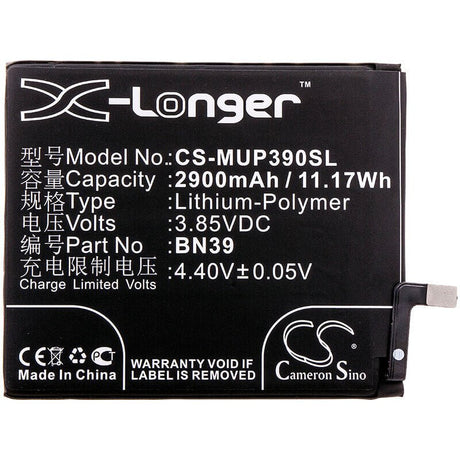 Smartphone Battery For Xiaomi, M1901f9e, M1901f9t 3.85v, 2900mah - 11.17wh Mobile, SmartPhone Cameron Sino Technology Limited (Smartphone)