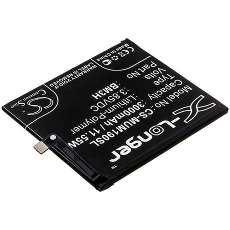 3.85V, Li-Polymer, 3000mAh, SmartPhone battery fits Xiaomi, Bm3h, M1901f9e, M1901f9t, 11.55Wh Mobile, SmartPhone Cameron Sino Technology Limited (Smartphone)