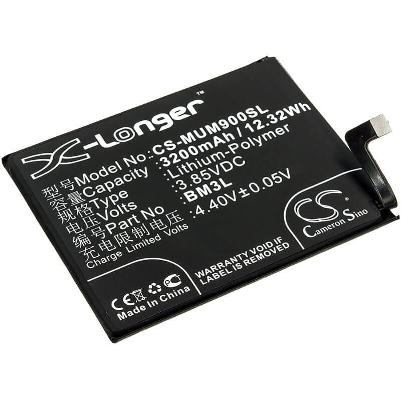 3,85V, Li-Polymère, 3200mAh, batterie de smartphone compatible avec Xiaomi, Bm3l, M1902f1a, M1902f1g, 12,32Wh Mobile, Smartphone Cameron Sino Technology Limited (Smartphone)