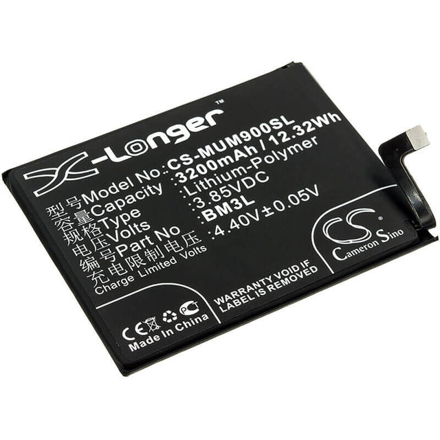 3,85V, Li-Polymère, 3200mAh, batterie de smartphone compatible avec Xiaomi, Bm3l, M1902f1a, M1902f1g, 12,32Wh Mobile, Smartphone Cameron Sino Technology Limited (Smartphone)