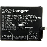 3,85V, Li-Polymère, 3200mAh, batterie de smartphone compatible avec Xiaomi, Bm3l, M1902f1a, M1902f1g, 12,32Wh Mobile, Smartphone Cameron Sino Technology Limited (Smartphone)