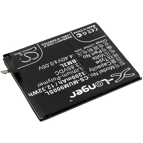 3.85V, Li-Polymer, 3200mAh, SmartPhone battery fits Xiaomi, Bm3l, M1902f1a, M1902f1g, 12.32Wh Mobile, SmartPhone Cameron Sino Technology Limited (Smartphone)