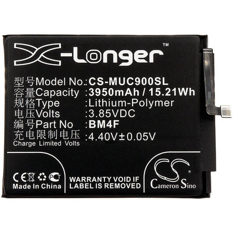 3.85V, Li-Polymer, 3950mAh, SmartPhone battery fits Xiaomi, Bm4f, M1906f9sc, Mi A3, 15.21Wh Mobile, SmartPhone Cameron Sino Technology Limited (Smartphone)