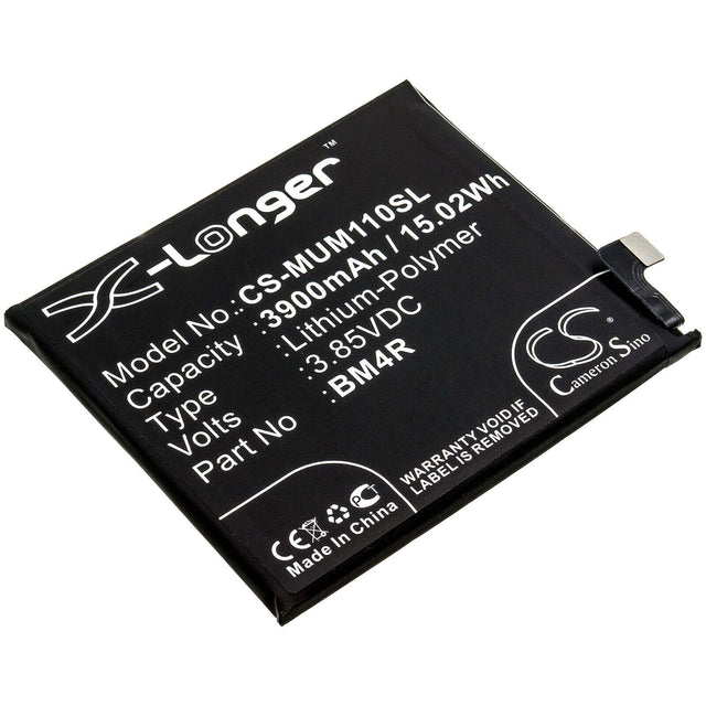 3.85V, Li-Polymer, 3900mAh, SmartPhone battery fits Xiaomi, Bm4r, M2002j9e, M2002j9g, 15.02Wh Mobile, SmartPhone Cameron Sino Technology Limited (Smartphone)