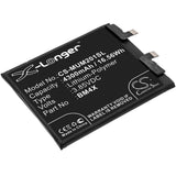 3.85V, Li-Polymer, 4300mAh, SmartPhone battery fits Xiaomi, Bm4x, M2011k2c, M2011k2g, 16.56Wh Mobile, SmartPhone Cameron Sino Technology Limited (Smartphone)