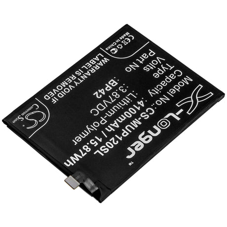 3.87V, Li-Polymer, 4100mAh, SmartPhone battery fits Xiaomi, Bp42, M2101k9ag, M2101k9c, 15.87Wh Mobile, SmartPhone Cameron Sino Technology Limited (Smartphone)
