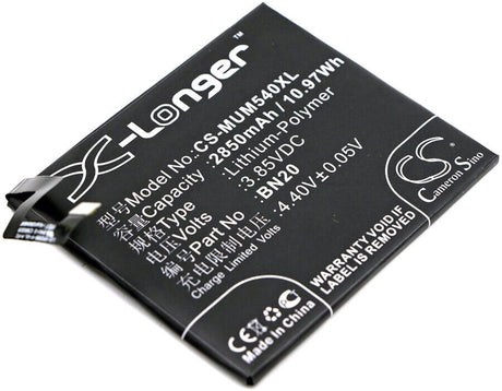 3.85V, Li-Polymer, 2850mAh, SmartPhone battery fits Xiaomi, Bn20, Meri, Mi 5c, 10.97Wh Mobile, SmartPhone Cameron Sino Technology Limited (Smartphone)