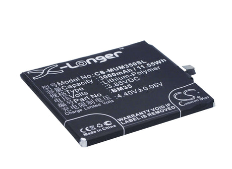 3.85V, Li-Polymer, 3000mAh, SmartPhone battery fits Xiaomi, Bm35, Mi 4c, Mi 4c Dual Sim, 11.55Wh Mobile, SmartPhone Cameron Sino Technology Limited (Smartphone)