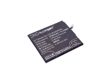 3.85V, Li-Polymer, 3200mAh, SmartPhone battery fits Xiaomi, Bm38, Mi 4s, Mi 4s Dual Sim, 12.32Wh Mobile, SmartPhone Cameron Sino Technology Limited (Suspended)
