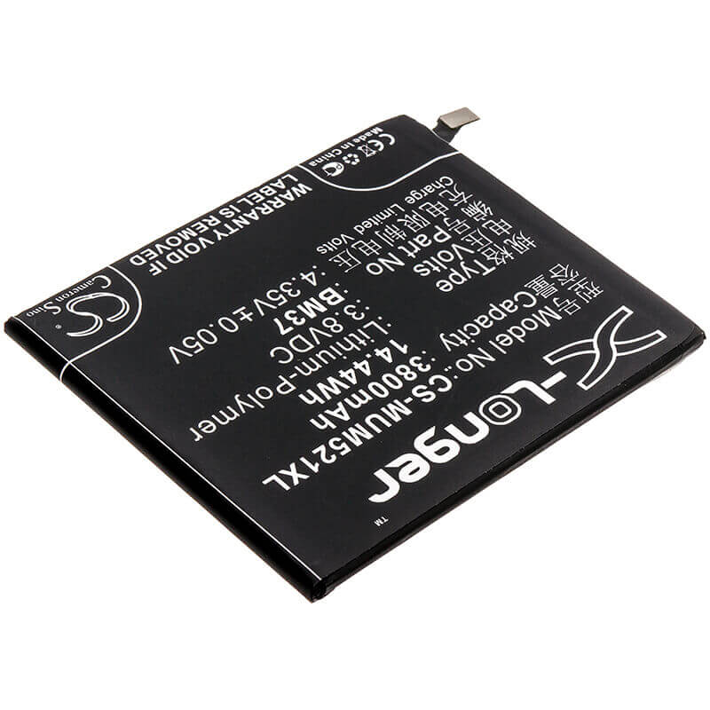 3.8V, Li-Polymer, 3800mAh, SmartPhone battery fits Xiaomi, Bm37 ( China Version ), Mi 5s Plus ( China Version ), Mi 5s Plus Premium Edition ( C, 14.44Wh Mobile, SmartPhone Cameron Sino Technology Limited (Smartphone)