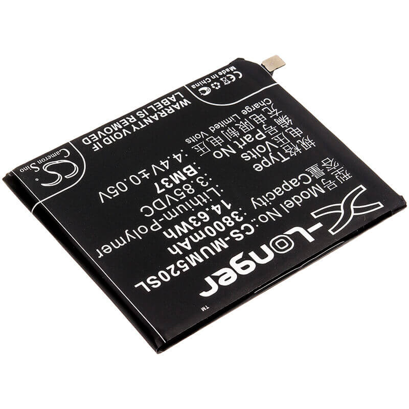 3.85V, Li-Polymer, 3800mAh, SmartPhone battery fits Xiaomi, Bm37 ( International Versino ), Mi 5s Plus ( International Ver, Mi 5s Plus Premium Edition ( I, 14.63Wh Mobile, SmartPhone Cameron Sino Technology Limited (Smartphone)
