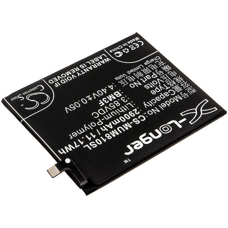 3.85V, Li-Polymer, 2900mAh, SmartPhone battery fits Xiaomi, Bm3f, Mi 8 Explorer, Mi 8 Explorer Edition, 11.17Wh Mobile, SmartPhone Cameron Sino Technology Limited (Smartphone)