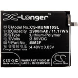 3.85V, Li-Polymer, 2900mAh, SmartPhone battery fits Xiaomi, Bm3f, Mi 8 Explorer, Mi 8 Explorer Edition, 11.17Wh Mobile, SmartPhone Cameron Sino Technology Limited (Smartphone)