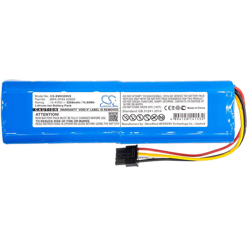 14.4V, Li-ion, 5200mAh, Vacuum battery fits Roborock, Xiaomi, Bot L10 Pro, Bot L10 Ultra, Bot L10s Ultra, 74.88Wh Vacuum Cameron Sino Technology Limited