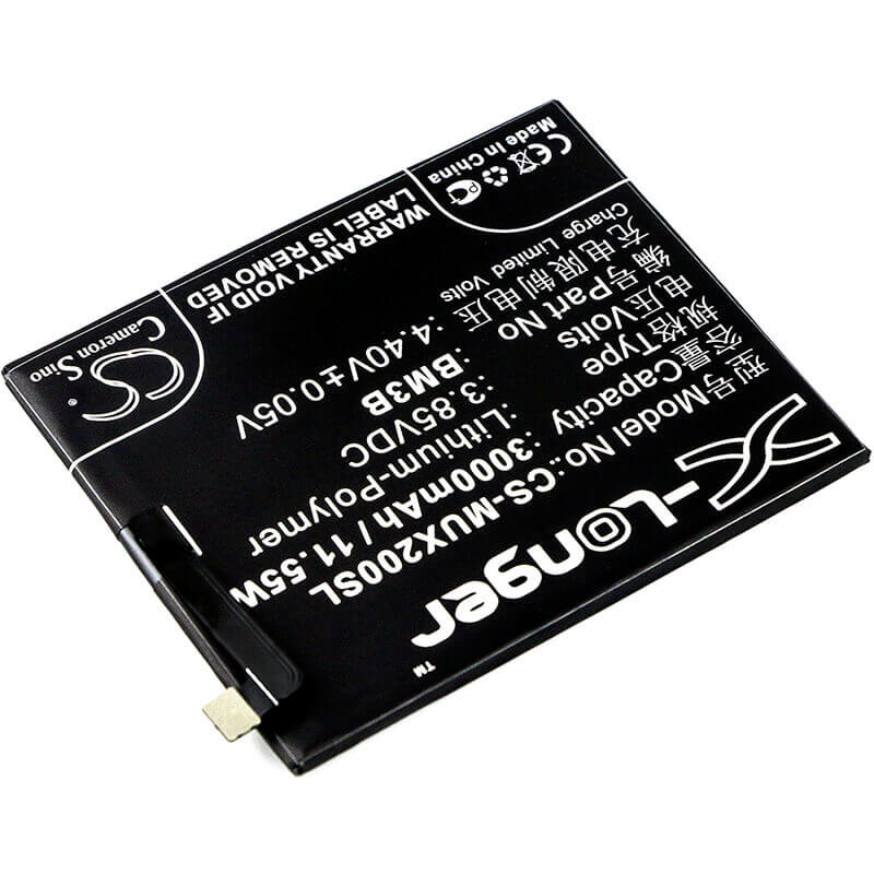 3.85V, Li-Polymer, 3000mAh, SmartPhone battery fits Xiaomi, Bm3b, M1803d5xa, M1803d5xc, 11.55Wh Mobile, SmartPhone Cameron Sino Technology Limited (Smartphone)