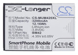 3.8V, Li-ion, 3200mAh, SmartPhone battery fits Xiaomi, Bm42, Note, 12.16Wh Mobile, SmartPhone Cameron Sino Technology Limited (Smartphone)