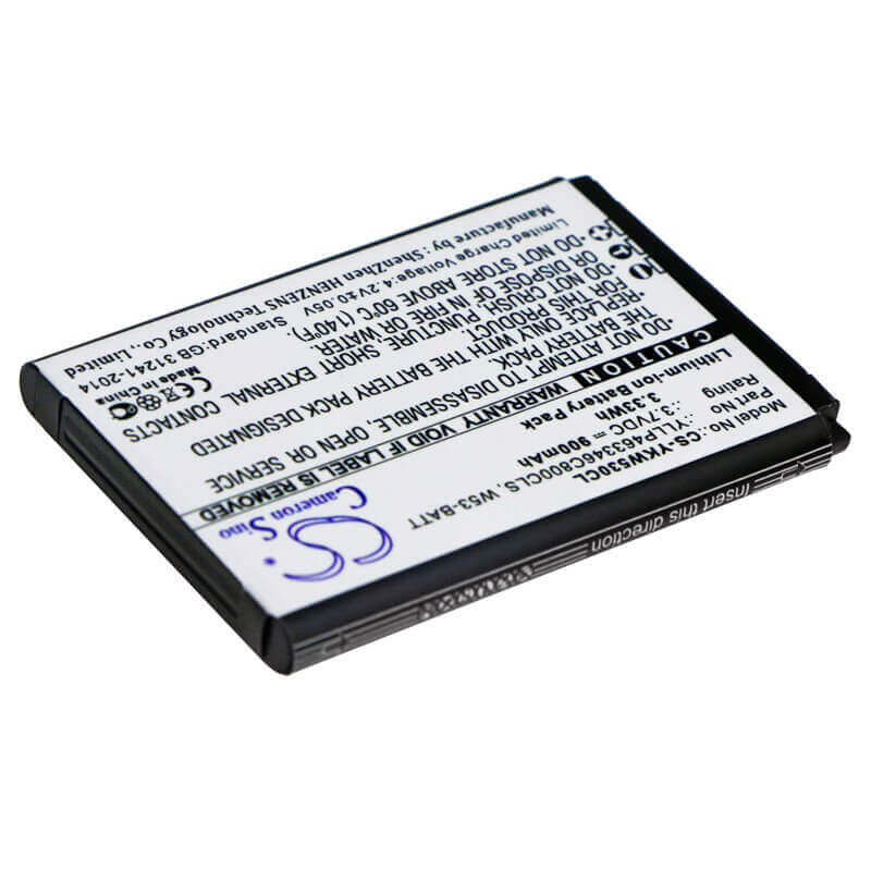 Cordless Phone battery For Yealink, W53, W53p 3.7v, 900mah - 3.33wh Cordless Phone Cameron Sino Technology Limited (Cordless Phone)