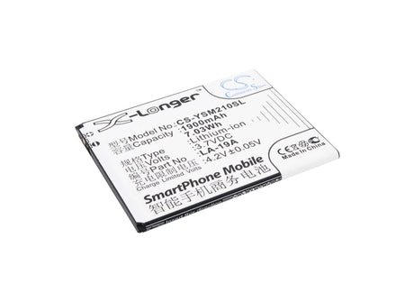 3.7V, Li-ion, 1900mAh, SmartPhone battery fits Yusun, La-19a, La2-e, La2-l, 7.03Wh Mobile, SmartPhone Cameron Sino Technology Limited (Suspended)