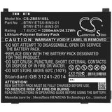 7.6V, Li-Polymer, 3200mAh, Tablet battery fits Zebra, Amme3735, Et51, Et51 8.4" Inch, 24.32Wh Tablet Cameron Sino Technology Limited
