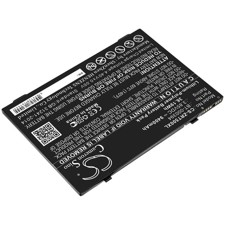 3.85V, Li-Polymer, 9400mAh, Tablet battery fits Zebra, Bt-000394, Et51, Et56, 36.19Wh Tablet Cameron Sino Technology Limited