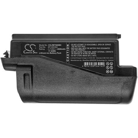 Battery For Zebra, Rs6000, Wt6000, Wt60a0 3.7v, 4600mah - 17.02wh Barcode Scanner Cameron Sino Technology Limited (Suspended)