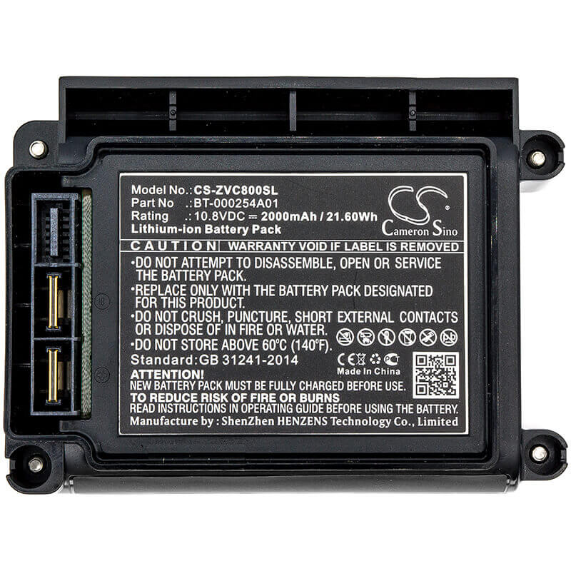 Battery For Zebra, Vc80, 10.8v, 2000mah - 21.60wh Batteries for Electronics Cameron Sino Technology Limited (Suspended)   