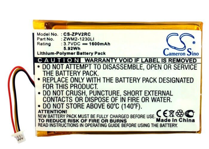 Battery For Zipit Wireless Messenger Z2, Wireless Messenger Z2a, Z2 3.7v, 1600mah - 5.92wh Batteries for Electronics Cameron Sino Technology Limited (Suspended)