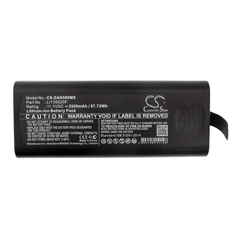 11.1V, Li-ion, 5200mAh, Medical battery fits Zondan, Li13s020f, Apollo N5, Zd120d, 57.72Wh Medical Cameron Sino Technology Limited (Medical)
