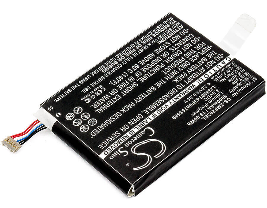 3.8V, Li-Polymer, 5000mAh, Hotspot battery fits Softbank, Zte, Li3850t43p6h755589, 203z, Gl09p, 19.00Wh Hotspot Cameron Sino Technology Limited