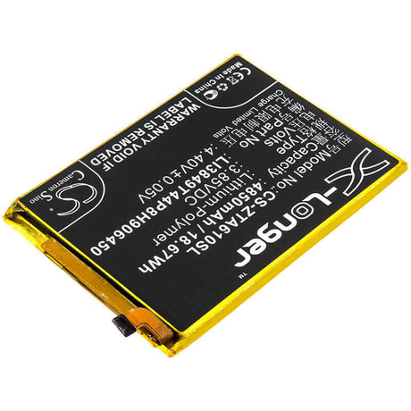 3.85V, Li-Polymer, 4850mAh, SmartPhone battery fits Zte, Li3849t44p8h906450, A0622, Blade A6, 18.67Wh Mobile, SmartPhone Cameron Sino Technology Limited (Smartphone)