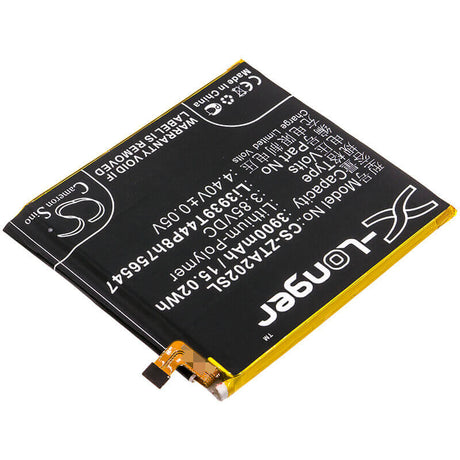 3.85V, Li-Polymer, 3900mAh, SmartPhone battery fits Zte, (V2),Li3939t44p8h756547, A2020, A2020n2, 15.02Wh Mobile, SmartPhone Cameron Sino Technology Limited (Smartphone)