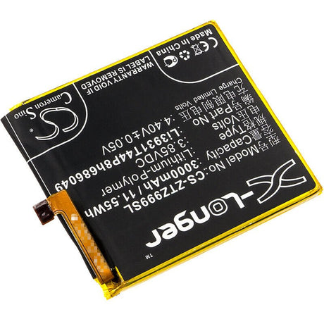 3.85V, Li-Polymer, 3000mAh, SmartPhone battery fits Zte, Li3931t44p8h686049, Axon M, Axon M Lte-a, 11.55Wh Mobile, SmartPhone Cameron Sino Technology Limited (Smartphone)