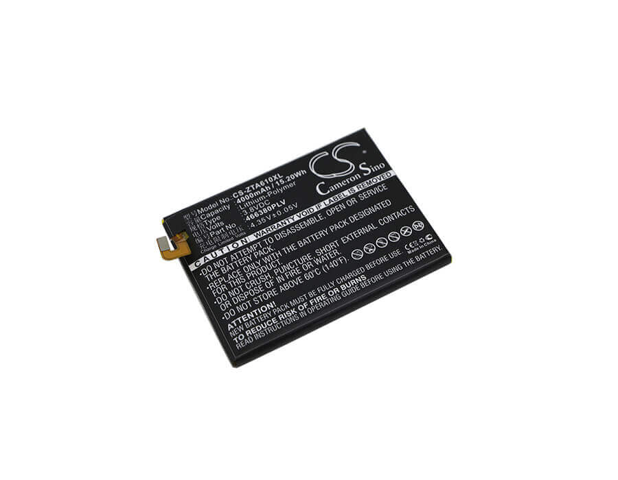 3.8V, Li-Polymer, 4000mAh, SmartPhone battery fits Zte, 466380plv, Ba610, Ba610c, 15.2Wh Mobile, SmartPhone Cameron Sino Technology Limited (Smartphone)