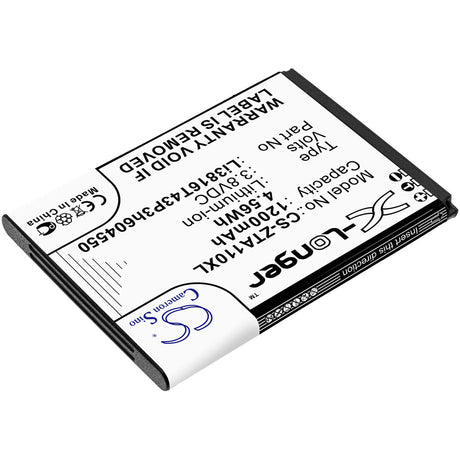 3.8V, Li-ion, 1200mAh, SmartPhone battery fits Zte, Li3715t42p3h604550, Blade A110, Blade A112, 4.56Wh Mobile, SmartPhone Cameron Sino Technology Limited (Smartphone)