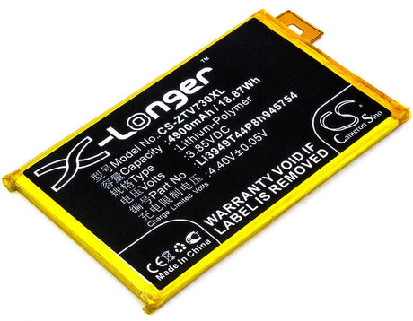 3.85V, Li-Polymer, 4900mAh, SmartPhone battery fits Zte, Li3949t44p8h945754, Blade A2 Plus, Blade A2 Plus Dual Sim Td-lte, 18.87Wh Mobile, SmartPhone Cameron Sino Technology Limited (Smartphone)