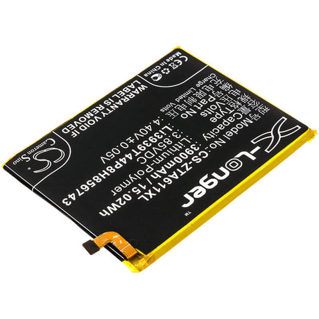3.85V, Li-Polymer, 3900mAh, SmartPhone battery fits Zte, Li3939t44p8h856743, Blade A6 Max, Blade Max 2s, 15.02Wh Mobile, SmartPhone Cameron Sino Technology Limited (Smartphone)