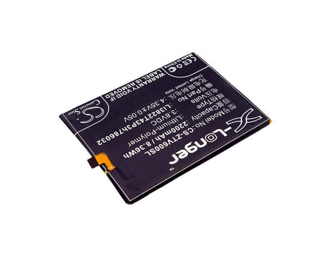 3.8V, Li-Polymer, 2200mAh, SmartPhone battery fits Mobistel, Orbic, Zte, Li3822t43p3h786032, Cynus F7 4g, 8.36Wh Mobile, SmartPhone Cameron Sino Technology Limited (Smartphone)